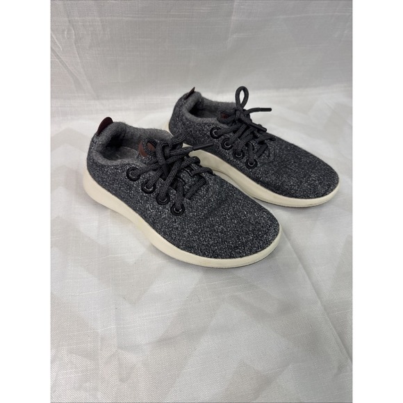 Allbirds Womens Wool Runner Mizzles Lace-Up Sneaker Shoes 0521 NV1 Gray Size W6 - Picture 1 of 13